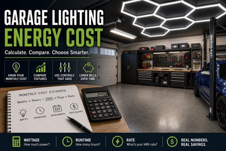 Garage Lighting Energy Costs: What Owners Actually Pay