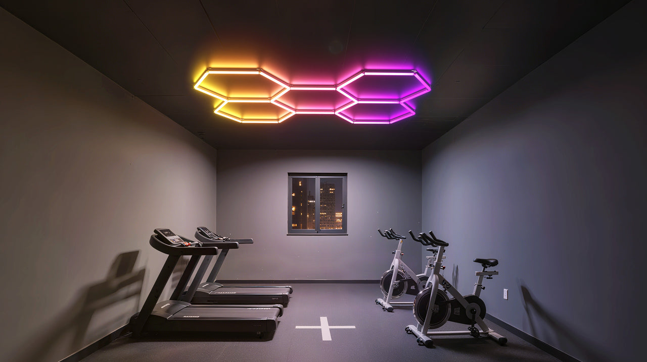 Content Creator Lighting: High CRI Hexagons for Fitness