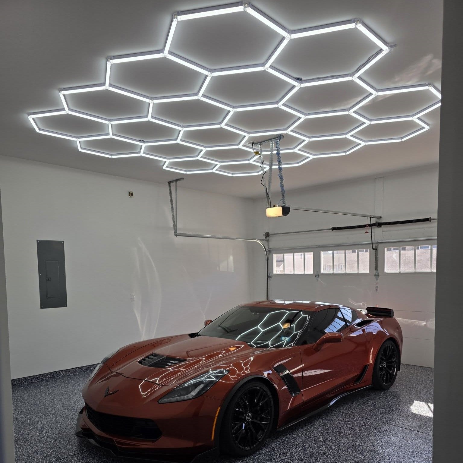 Garage Lighting Layouts by Ceiling Height