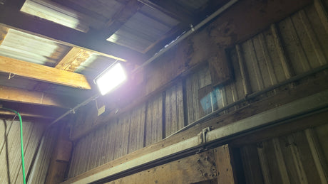 Mounting Linear Lights in a Pole Barn Structure