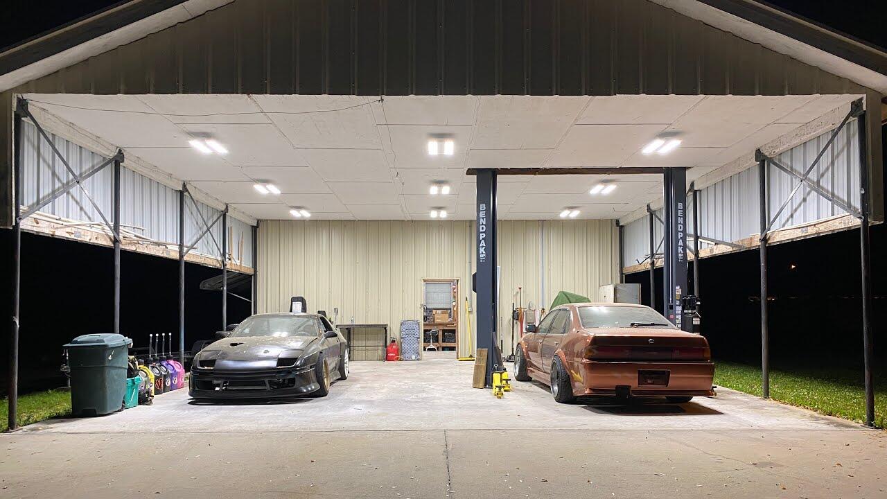 Installing UFO Lights in a Finished Garage Without Exposed Wires