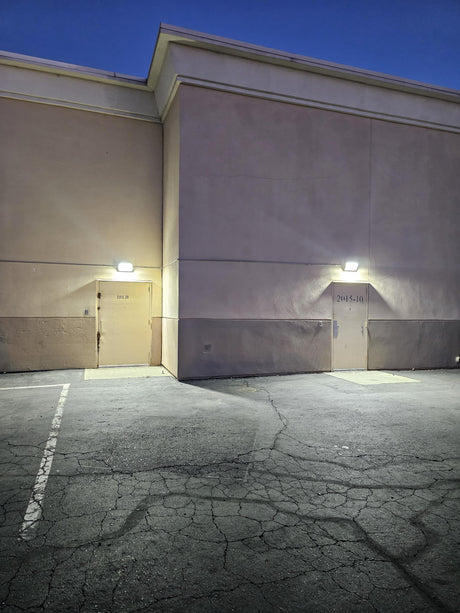 Spacing Wall Pack Lights on a Commercial Building