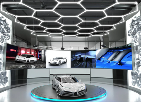 Optimizing Light Overlap for Uniform Showroom Illumination