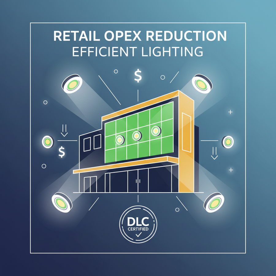 Cut Retail Energy Costs with DLC-Rated LED Wall Packs