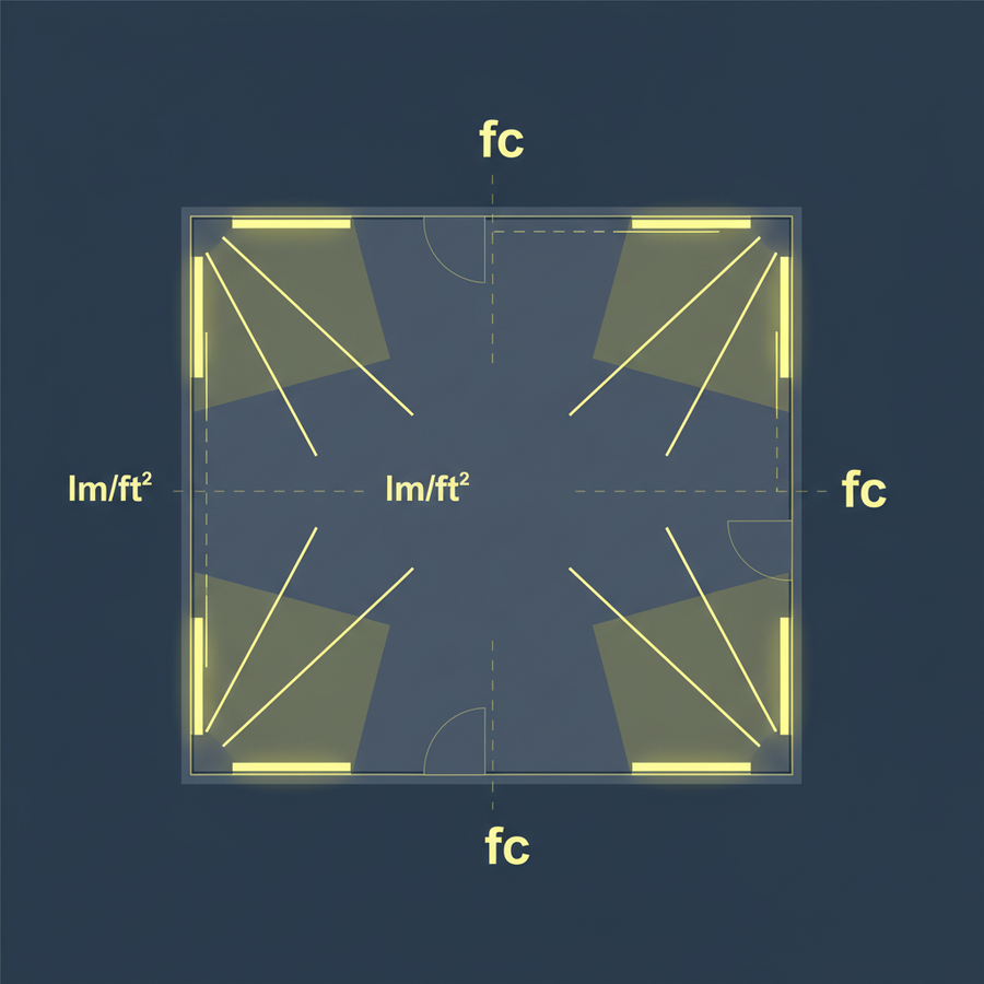 Calculating Lumens Per Square Foot for Garage Linear Lighting
