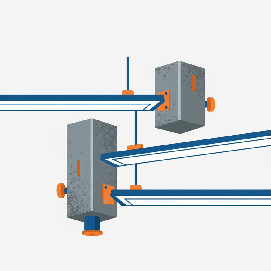 Anchoring Linear High Bays into Concrete Ceilings