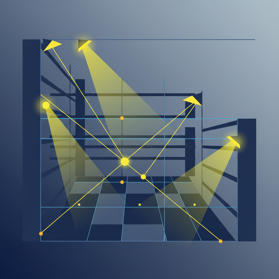 Simulating Aisle Lighting: How IES Files Prevent Dark Spots
