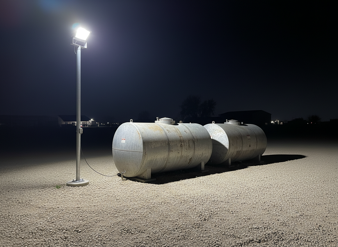Best Lighting to Protect Fuel Tanks on Farms