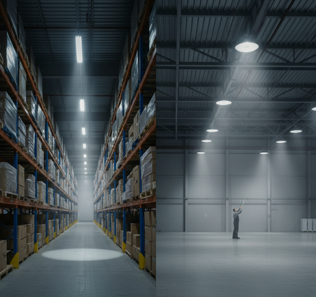 Aisle-Optic Layouts for Mixed-Use Warehouse Zones