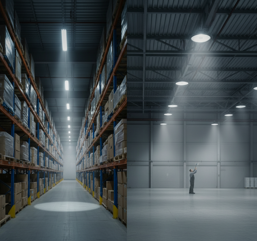 Aisle-Optic Layouts for Mixed-Use Warehouse Zones