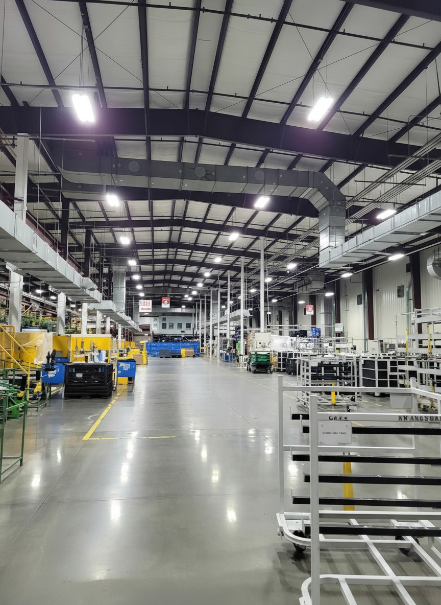 Light Uniformity in Aisles: Aisle Optics vs. Round