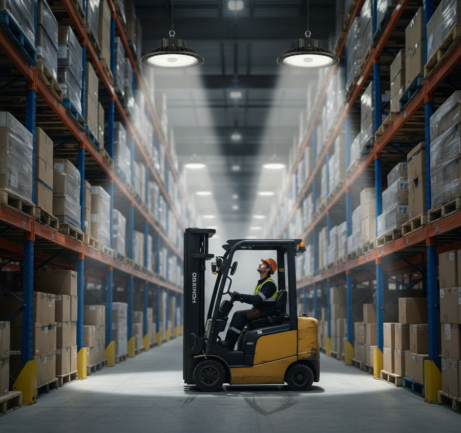 Evaluating UGR for Forklift Operators in Narrow Rack Aisles