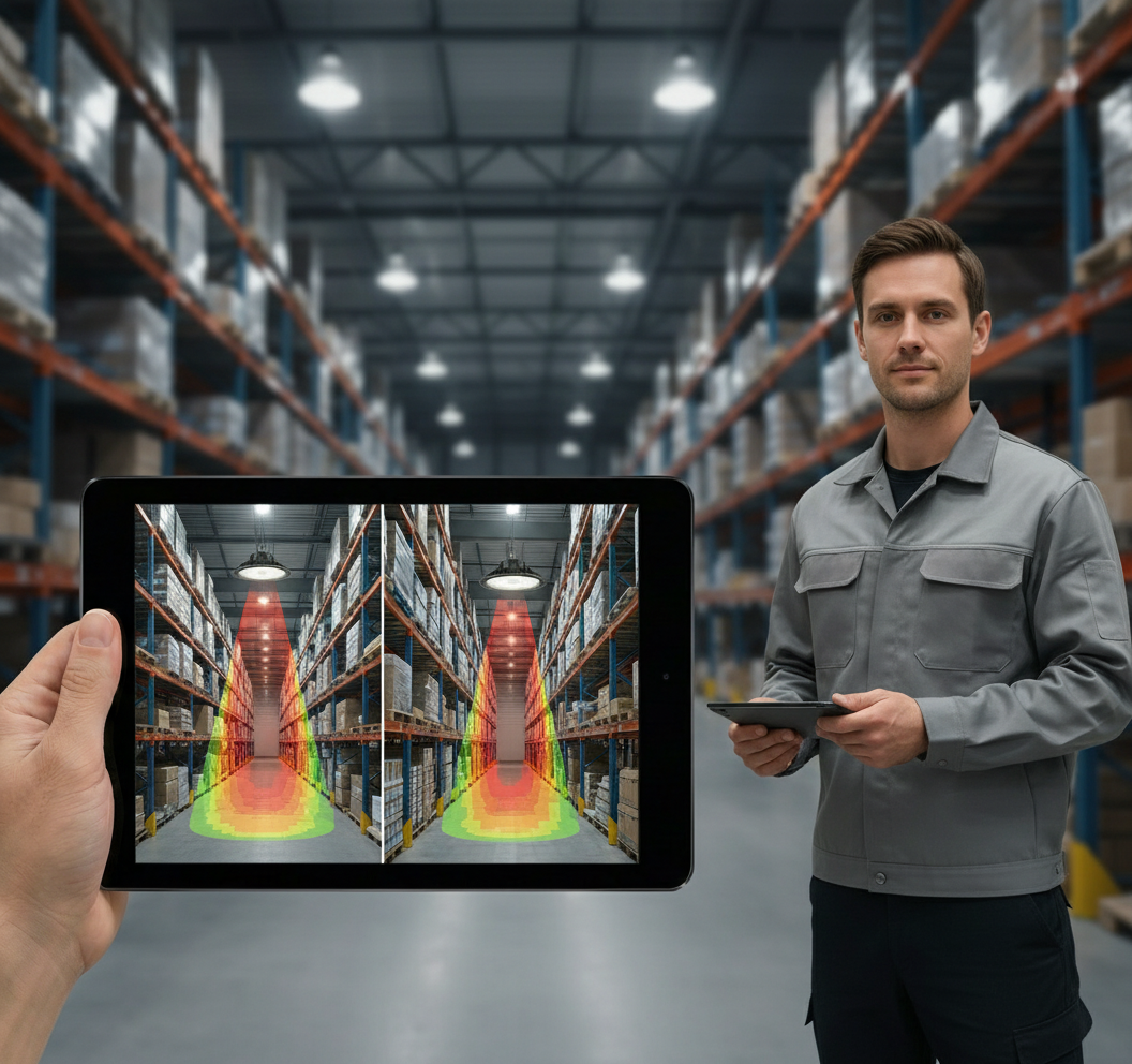 How Rack Color and Reflectivity Boost Vertical Illuminance