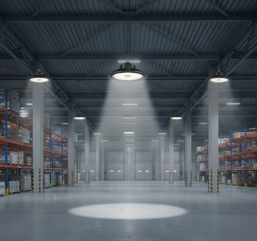 Spacing Ratios: Balancing Uniformity and Glare in High Bays