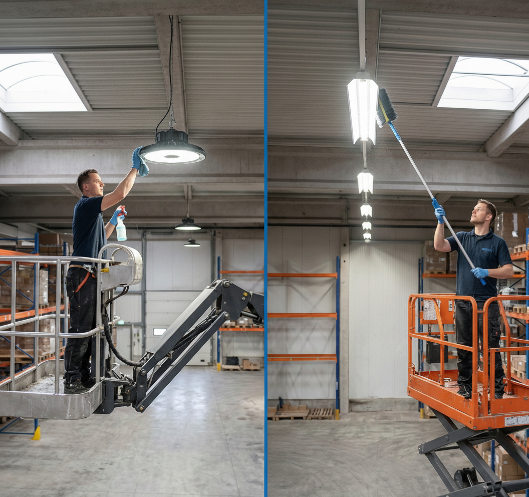Replacing Fluorescent Shop Lights with LED High Bays