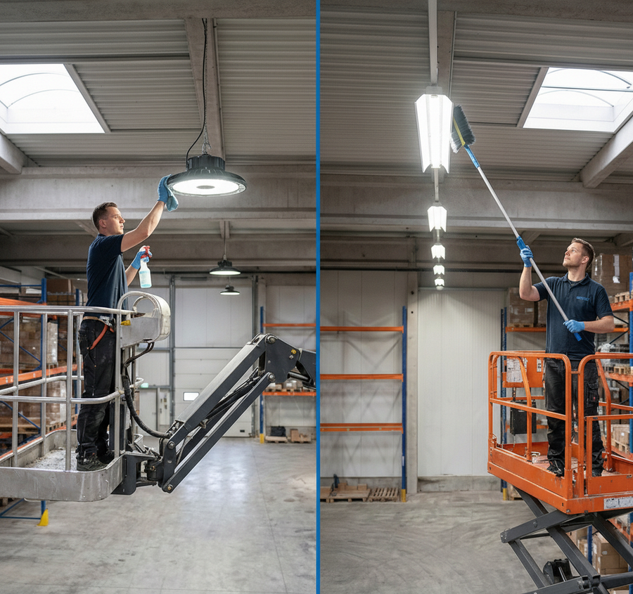 Replacing Fluorescent Shop Lights with LED High Bays