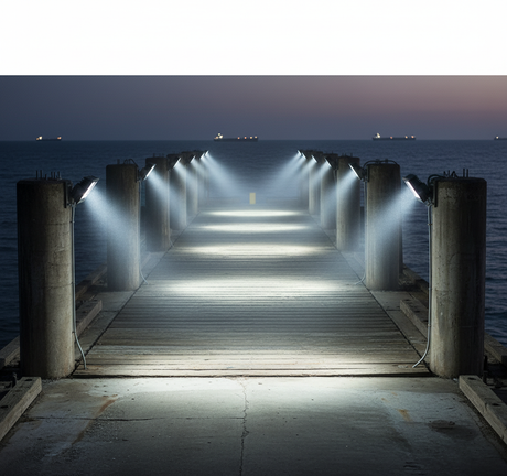 Marina Lighting: Securing Floodlights Against Pier Vibration