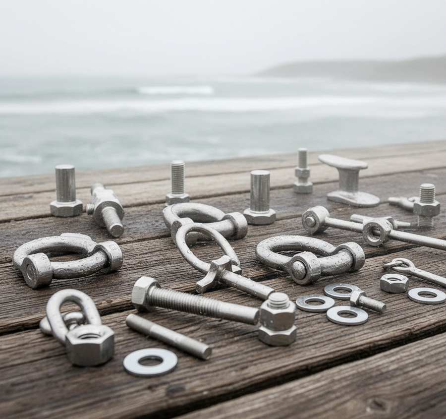 Stainless vs. Aluminum: Choosing Hardware for Salt-Air Sites