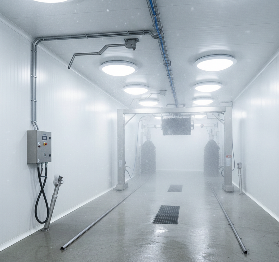 Wet Location Safety: NEC Grounding Rules for Car Wash Lights