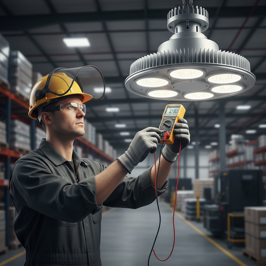 How to Safely Test Voltage on a High Bay LED Driver