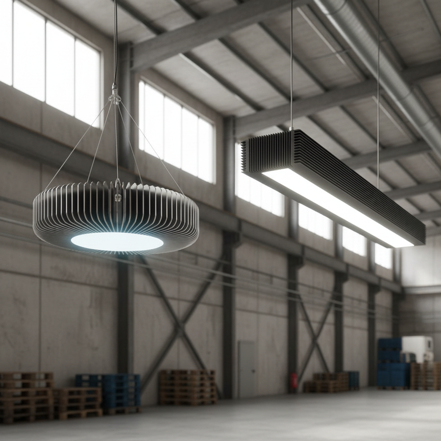 Comparing Lumen Decay: UFO vs. Linear High Bay Heatsinks