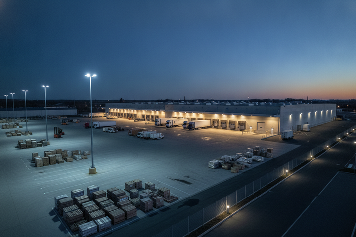 Flood vs. Area Lighting for Large Commercial Sites: Start With Coverage Shape