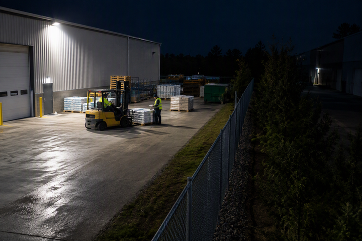 How to Aim Commercial Outdoor Floodlights to Reduce Light Trespass