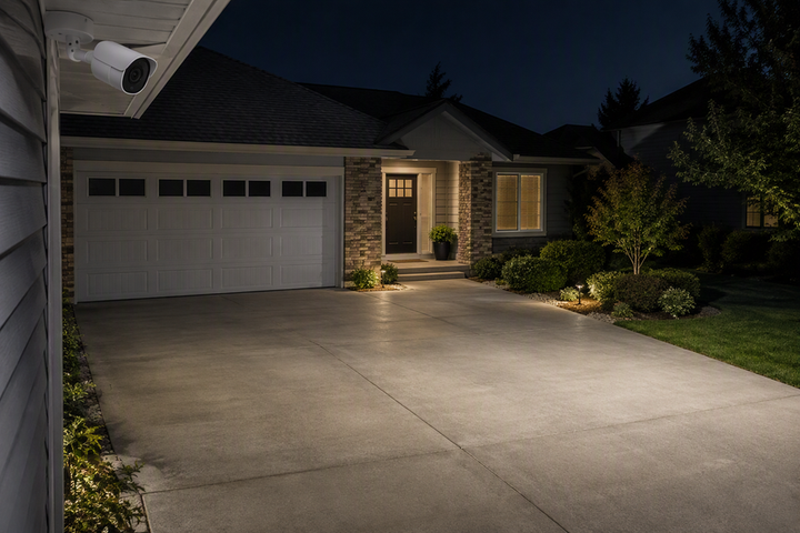 Outdoor Floodlight Aiming: Preventing Security Camera Washout and Night Glare