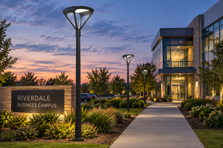 Commercial Landscape Lighting: Balancing Architecture, Signage, and Grounds Safety