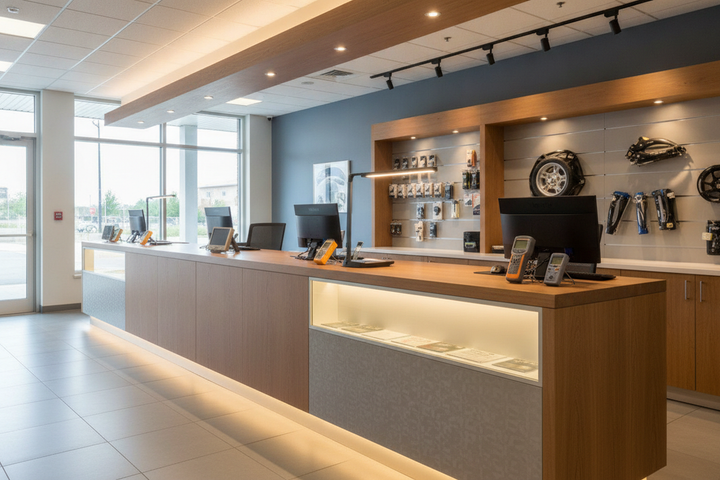 Customer-Facing Counter Lighting: Balance Staff Tasks and Visitor Views