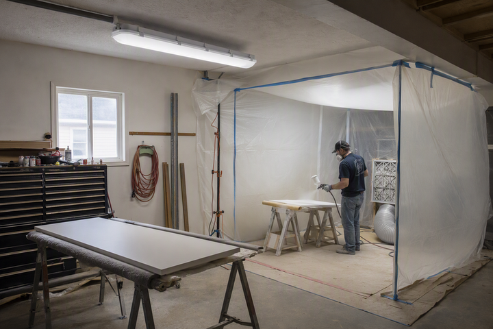 Lighting a Garage Paint Booth or Spray Zone: Airflow and Sealed Fixtures
