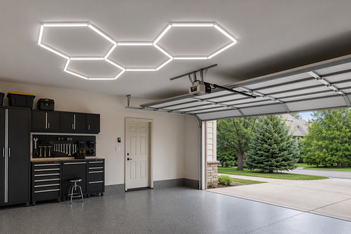 Hexagon Garage Grid Placement: Designing Around Overhead Door Tracks and Openers