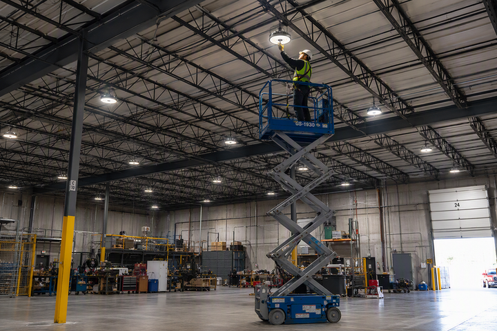 Industrial High Bay Maintenance: Calculating Mean Time Between Failures (MTBF) and Scissor Lift Rental ROI