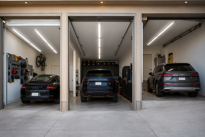 Lighting a 3-Car Garage With Unequal Bay Depths: Creating Uniform Lux Across Uneven Bays