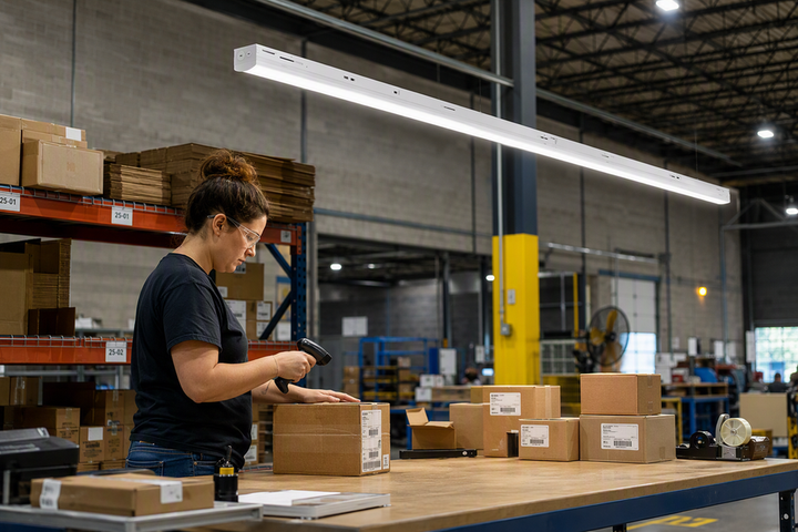 Industrial Packaging Station Lighting: Ergonomic Contrast Ratios for Barcode Scanning