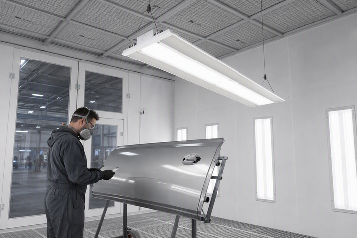 Lighting Auto Body Paint Booths: Color Rendering Index (CRI) and Metamerism Risks