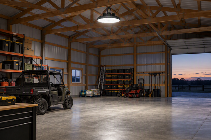 Pole Barn and Outbuilding LED Lighting: Plan Mounts, Coverage, and Durability