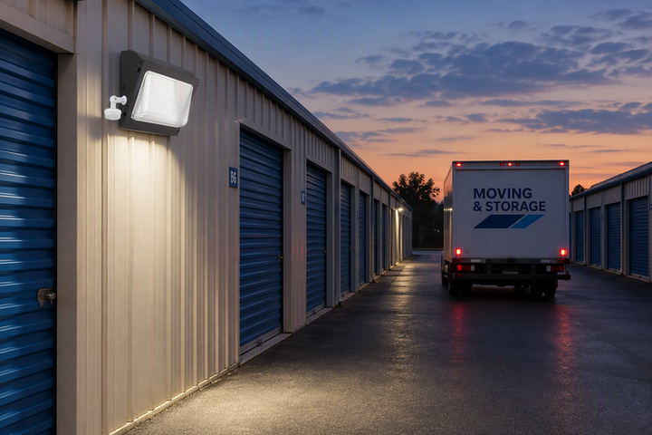 Protecting Wall Packs From Truck Damage in Narrow Storage Aisles