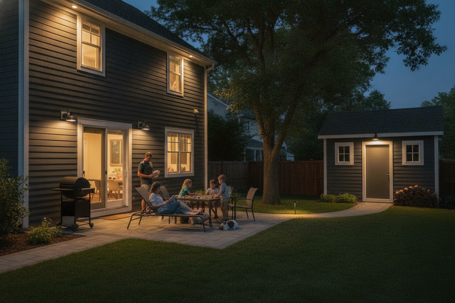 Outdoor Security Lighting Without Glare: Balance Visibility, Aiming, and Spill cover