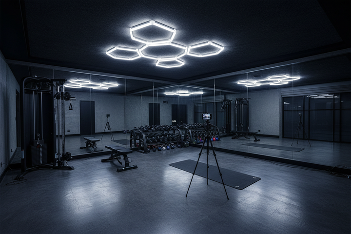 Small Gym Lighting: Plan Around Equipment, Mirrors, and Camera Angles