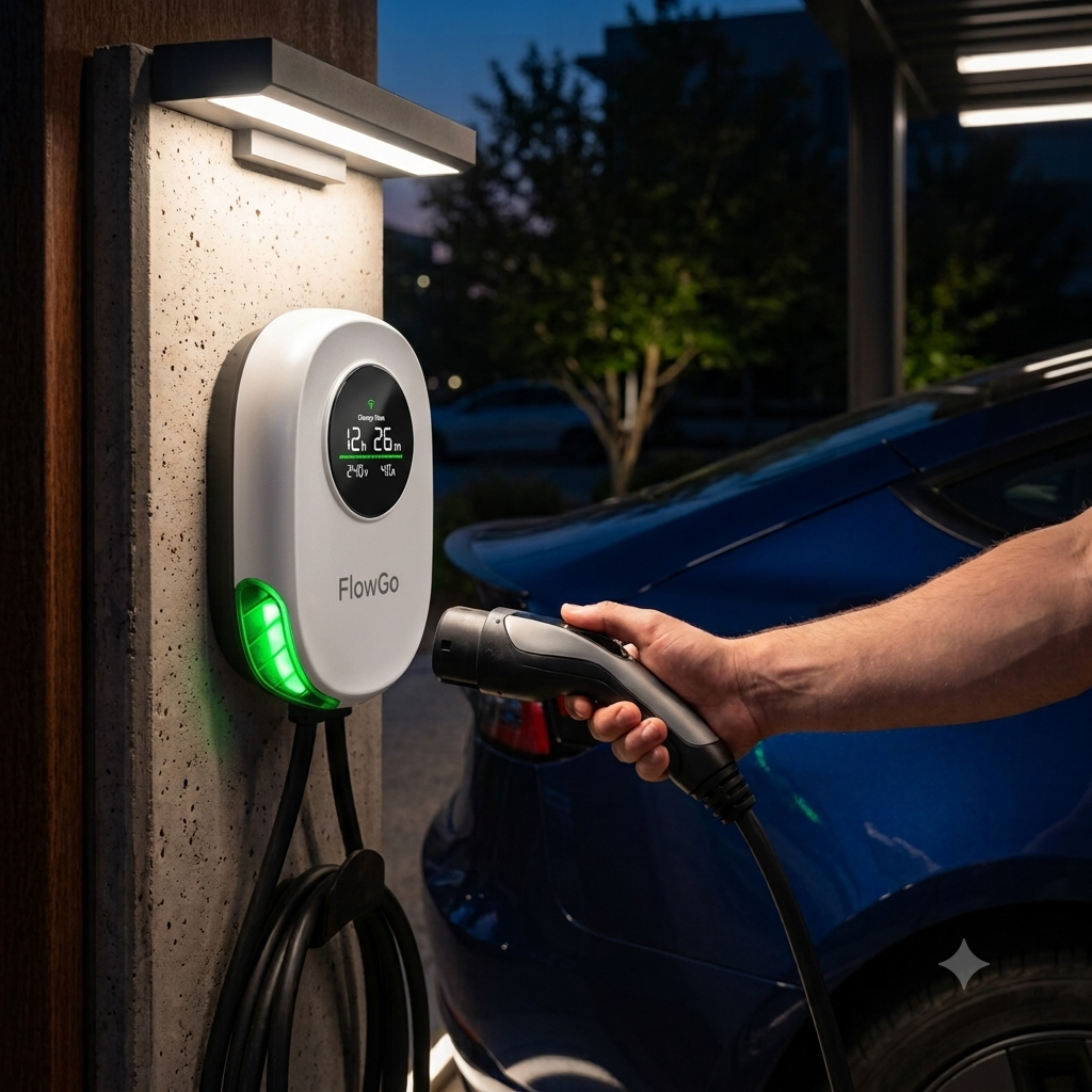 Garage Lighting for EV Charger Areas