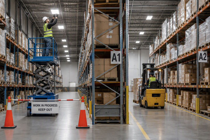 Commercial Lighting Retrofit Phasing: Protect Task Continuity Between Work Zones