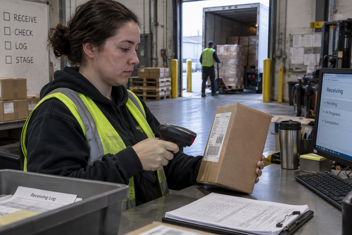 Warehouse Receiving-Desk Lighting: Review the Scan Position, Not Just the Dock