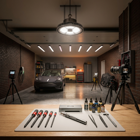 Workshop Garage Lighting for Detailers and Woodworkers