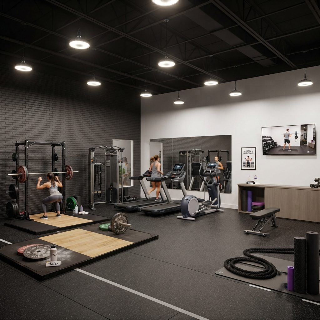 Garage Gym Lighting That Supports Workouts and Content