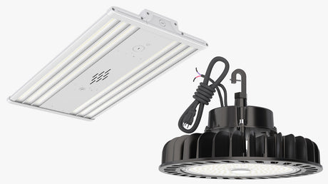 Linear high bay LED lights and high bay LED lights