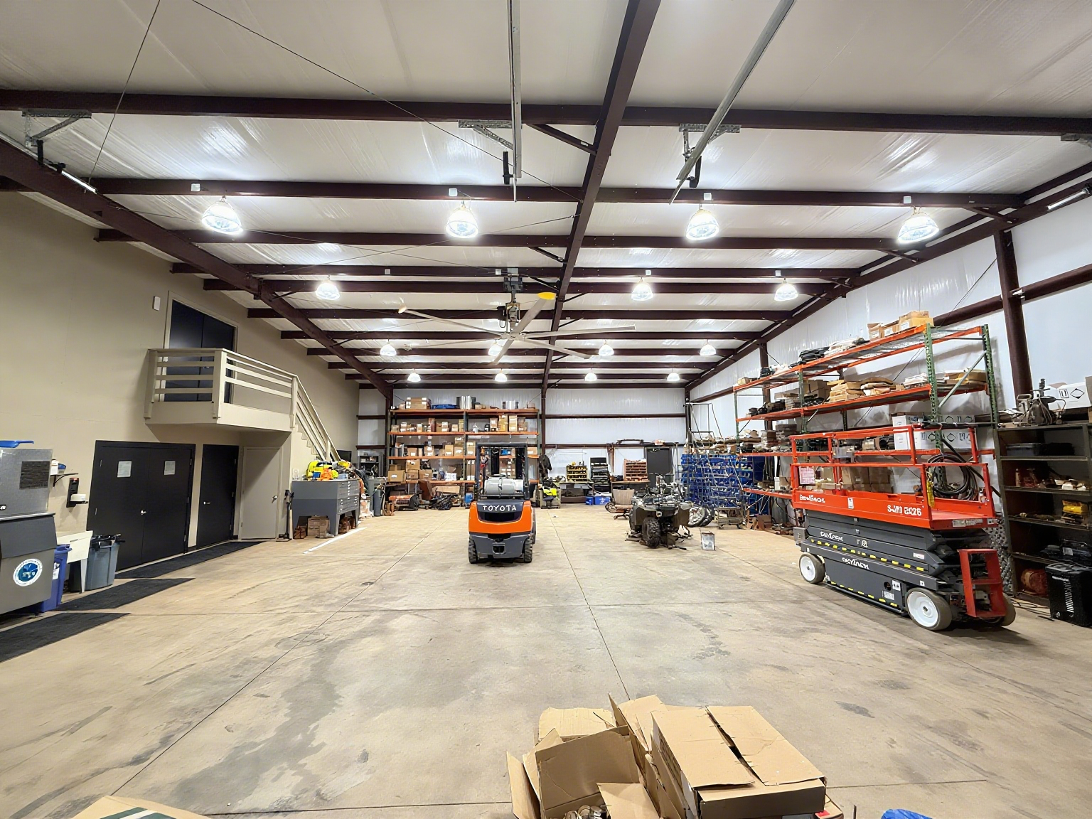 Improving Forklift Safety with Low-Glare Aisle Optics