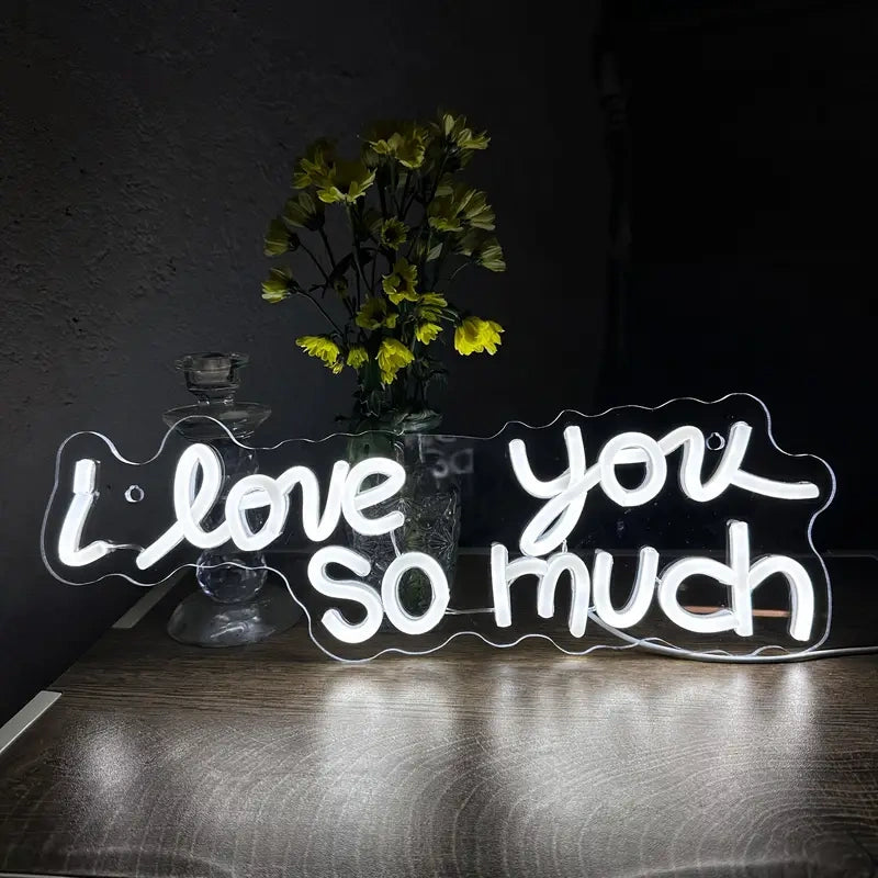 I love you so much Neon Sign Light