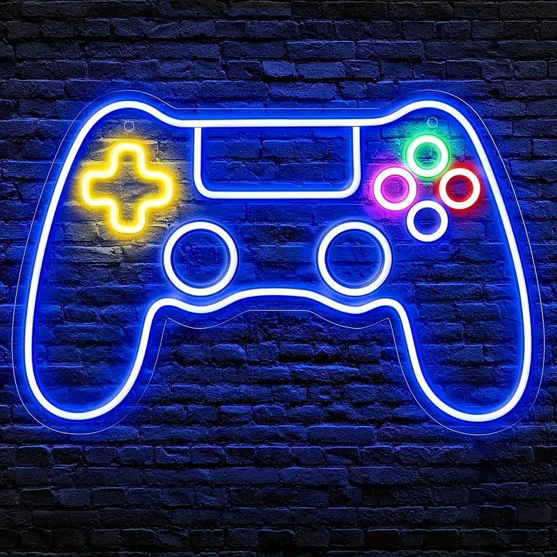 Game controller led neon sign light 