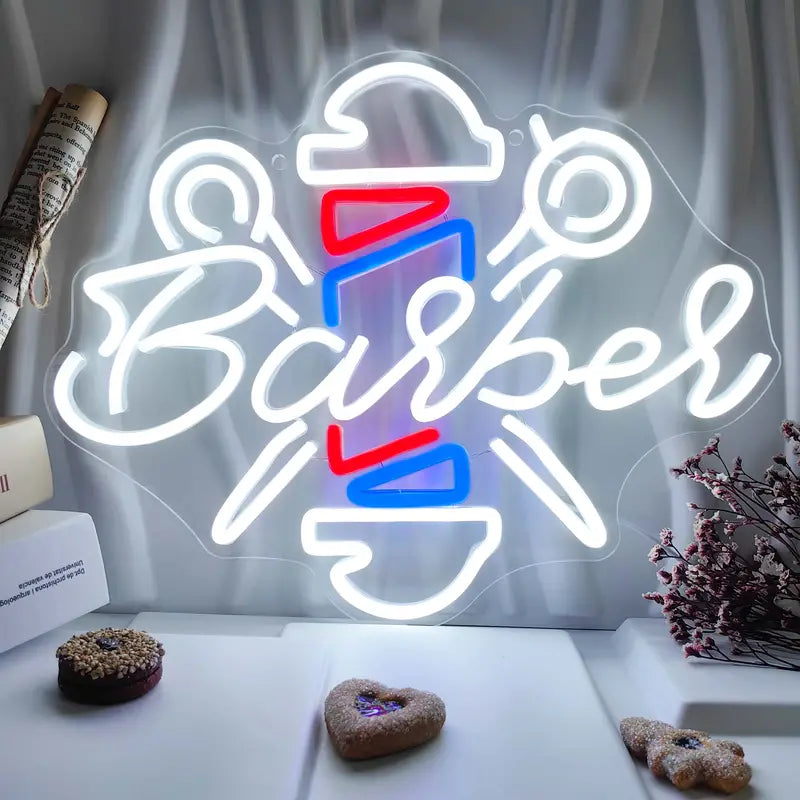 Barber neon sign light for sale